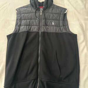 Polo by Ralph Lauren Black and Gray Hybrid Vest